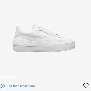 White platform air force 1s nike womens size 5